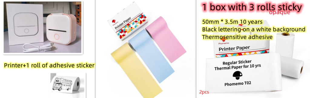 Portable Mini Thermal Bluetooth-compatible Mini Label Printer