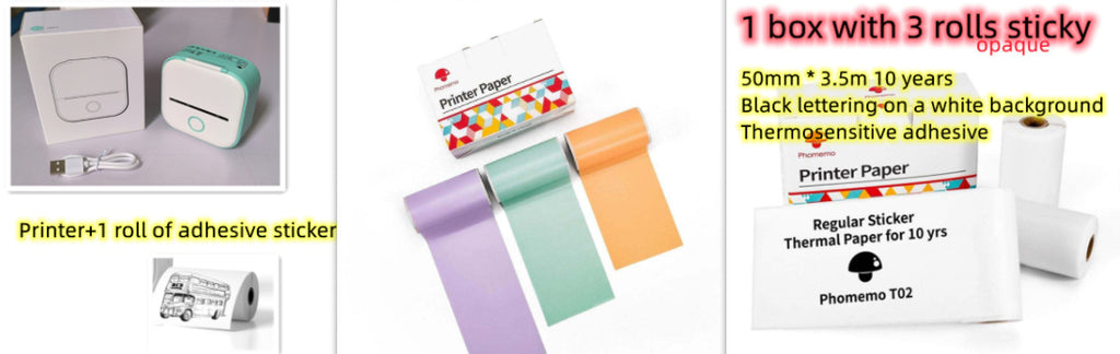 Portable Mini Thermal Bluetooth-compatible Mini Label Printer