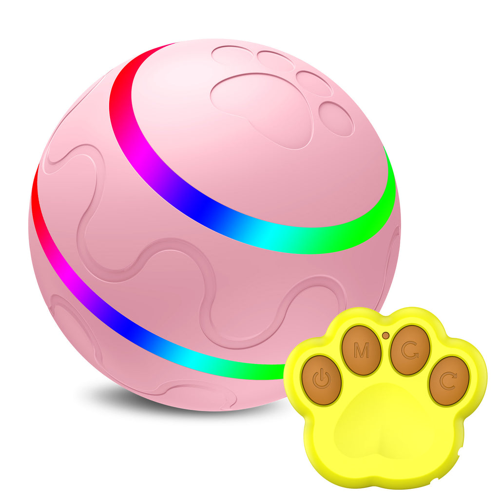 Pet Intelligent Toy Ball – USB Rechargeable, 360° Self-Rotating Design