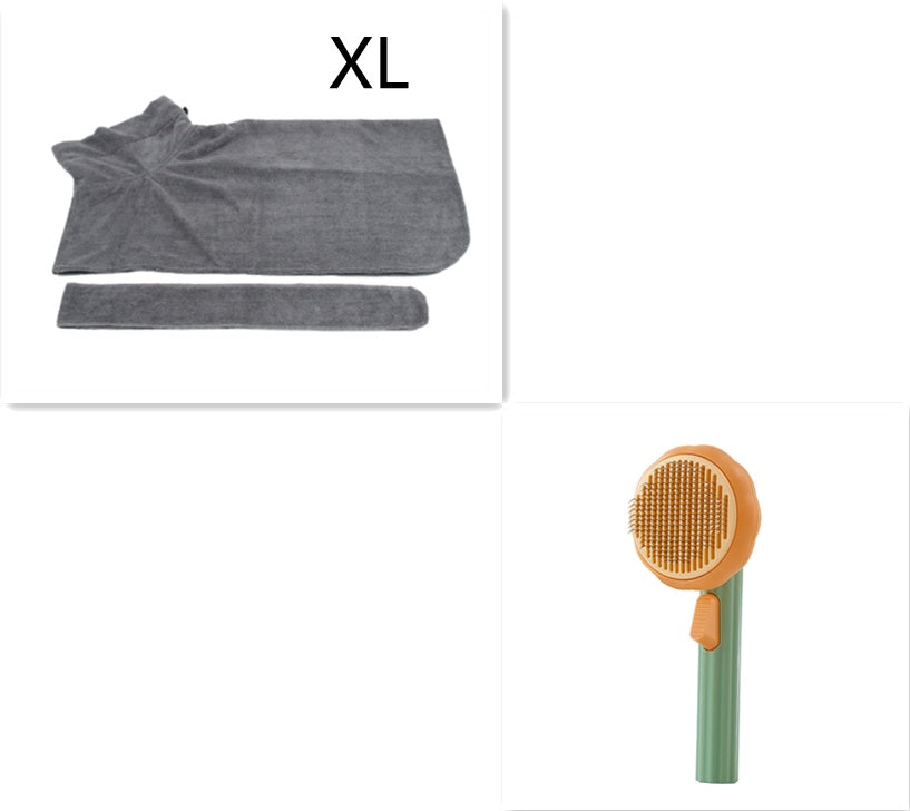 Self-Cleaning Cat Brush – Handheld Steel Wire Comb for Easy Hair Removal