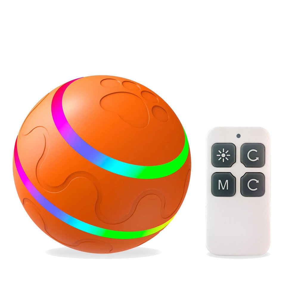 Pet Intelligent Toy Ball – USB Rechargeable, 360° Self-Rotating Design