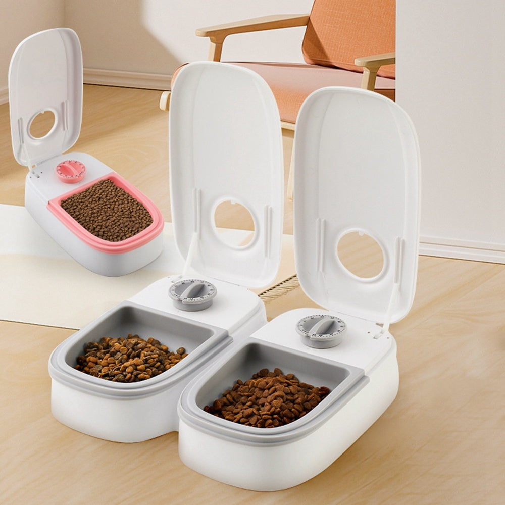 Automatic Pet Feeder – Smart Food Dispenser with Timer and Stainless Steel Bowl for Cats & Dogs