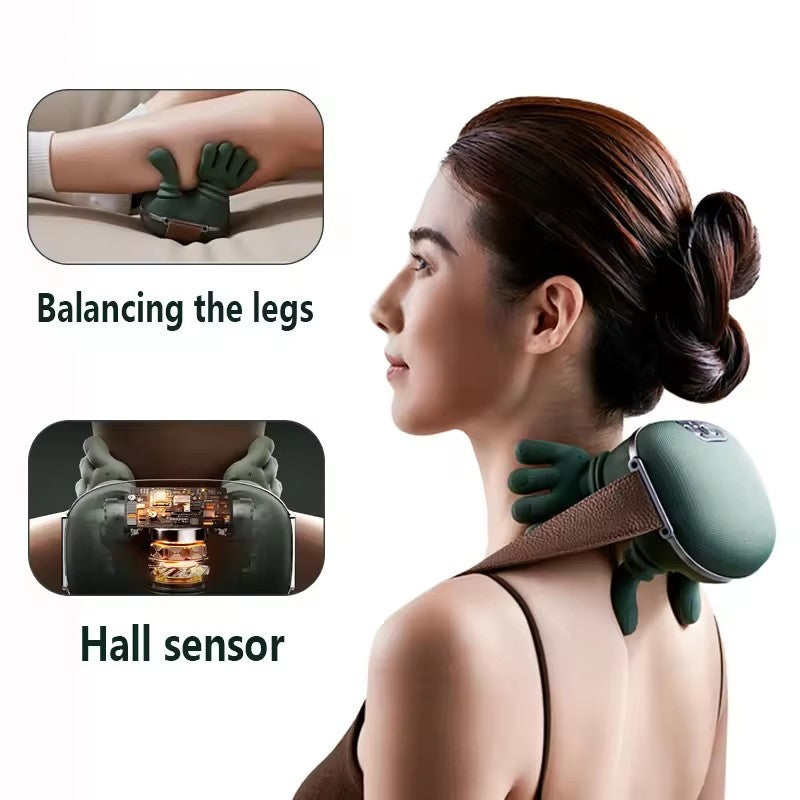 Electric Neck and Shoulder Massager – Wireless Kneading Massage Shawl for Back, Neck, and Muscle Pain Relief