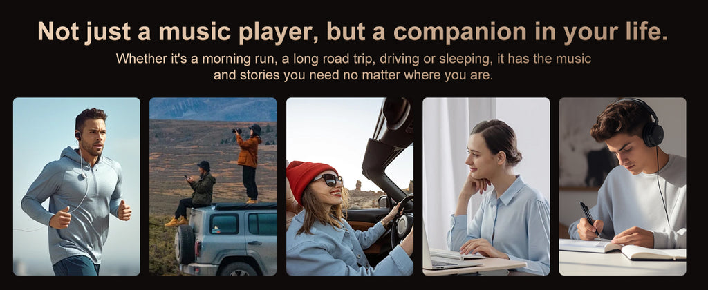 Hi-Fi MP3 Player with Bluetooth and WiFi, Oilsky Lossless DSD High-Resolution Digital Audio with 64GB Memory Card up to 1TB