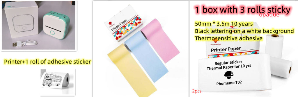 Portable Mini Thermal Bluetooth-compatible Mini Label Printer