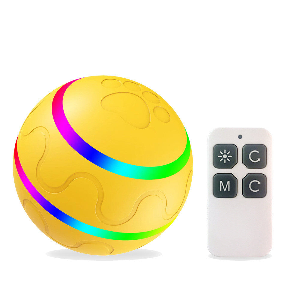 Pet Intelligent Toy Ball – USB Rechargeable, 360° Self-Rotating Design