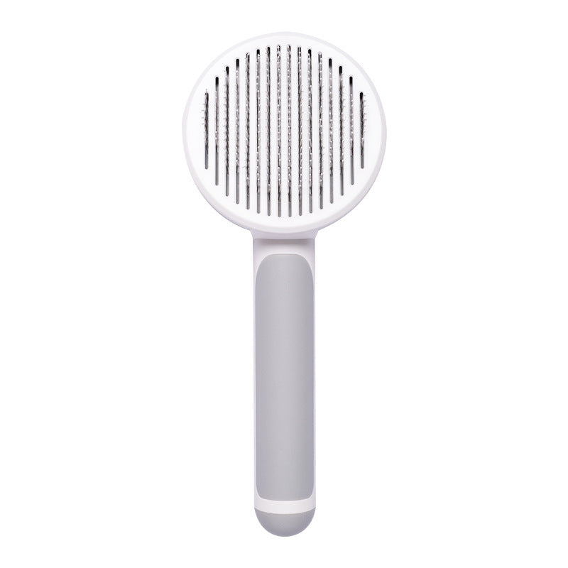 Self-Cleaning Cat Brush – Handheld Steel Wire Comb for Easy Hair Removal