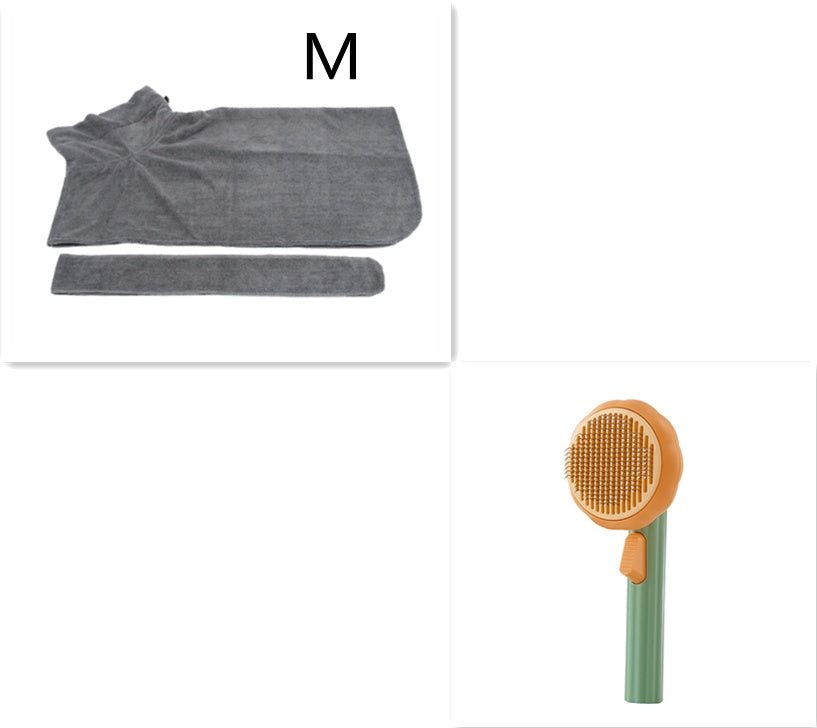 Self-Cleaning Cat Brush – Handheld Steel Wire Comb for Easy Hair Removal