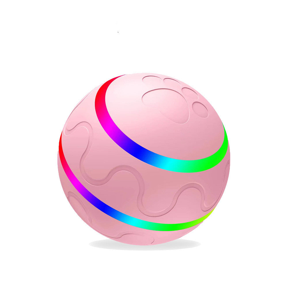 Pet Intelligent Toy Ball – USB Rechargeable, 360° Self-Rotating Design