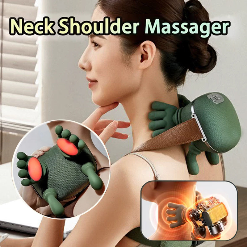 Electric Neck and Shoulder Massager – Wireless Kneading Massage Shawl for Back, Neck, and Muscle Pain Relief