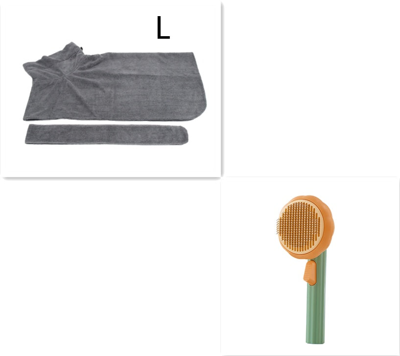 Self-Cleaning Cat Brush – Handheld Steel Wire Comb for Easy Hair Removal