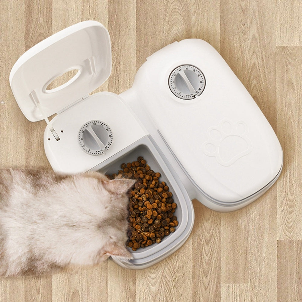 Automatic Pet Feeder – Smart Food Dispenser with Timer and Stainless Steel Bowl for Cats & Dogs