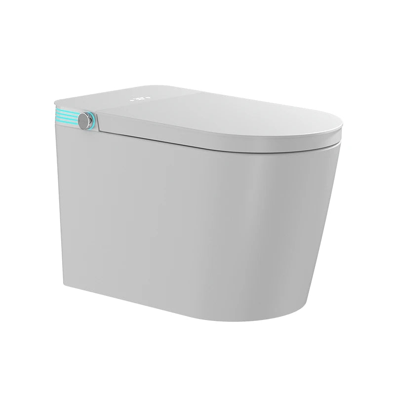 Smart Toilet with Bidet Built In, One Piece Bidet with 85MM Heated Seat, Voice Control, Warm Water Sprayer & Dryer, Foam Shield