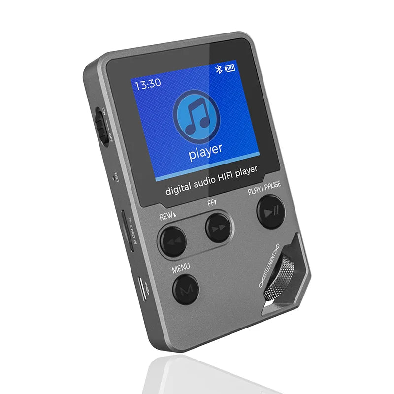 C5 8GB Lossless Bluetooth MP3 Music Player, Zinc Alloy Body,Rotary Controls,Wireless Connection,FM Radio,Voice Recorder