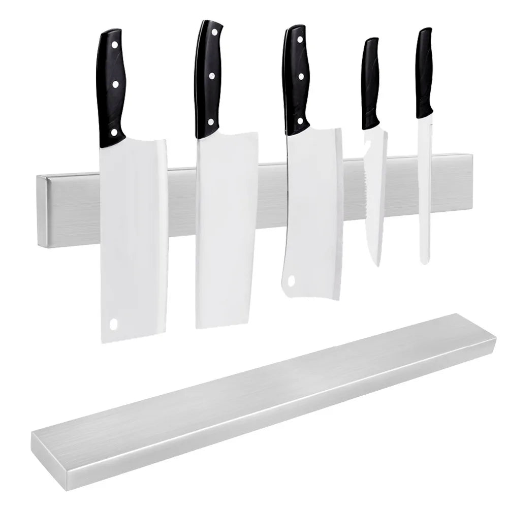 40CM 50CM Stainless Steel Knife Stand Magnetic Knife Holder Wall Block Storage Rack for Knives Kitchen Accessories Organizer