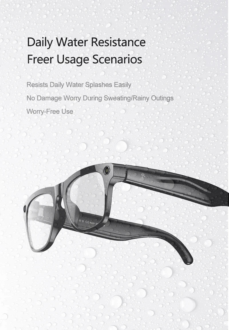OPPO 6K AI Smart Glasses 800W Pixel Photochromic Multifunction Bluetooth HD Call Voice Assistant Stereo Music Player Translate