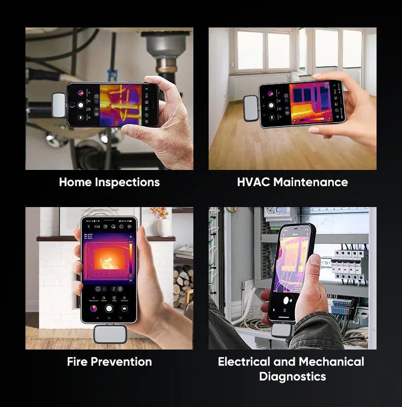 GW192A New Thermal Imaging Camera for Android Phone Infrared Thermal Imager Inspection Repair Thermographic Camera Thermal Scope
