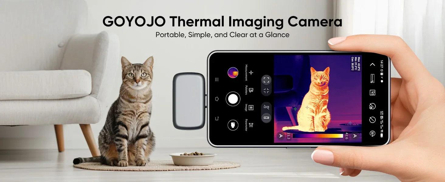 GW192A New Thermal Imaging Camera for Android Phone Infrared Thermal Imager Inspection Repair Thermographic Camera Thermal Scope