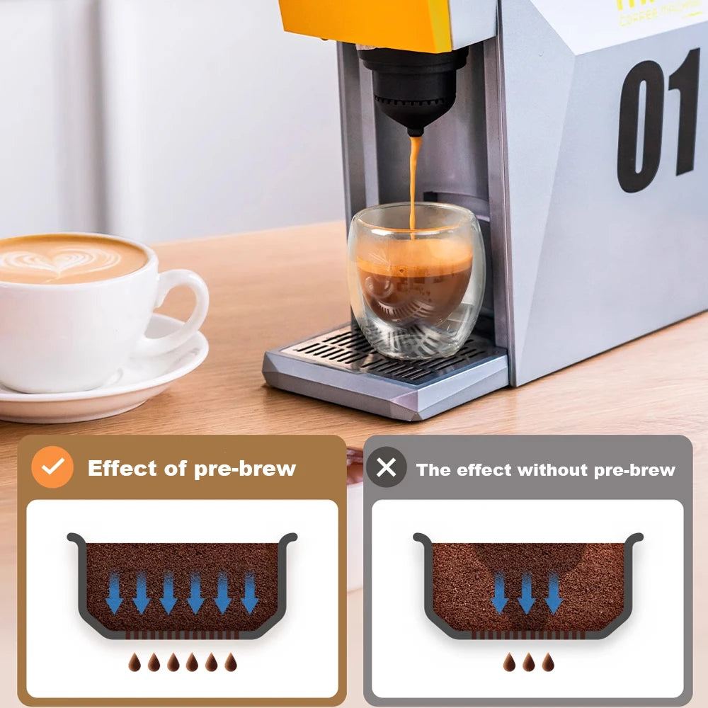 4-in-1 Espresso Machine Compatible with K Cup Pods Nes Original Capsule DG Capsules and Ground Coffee