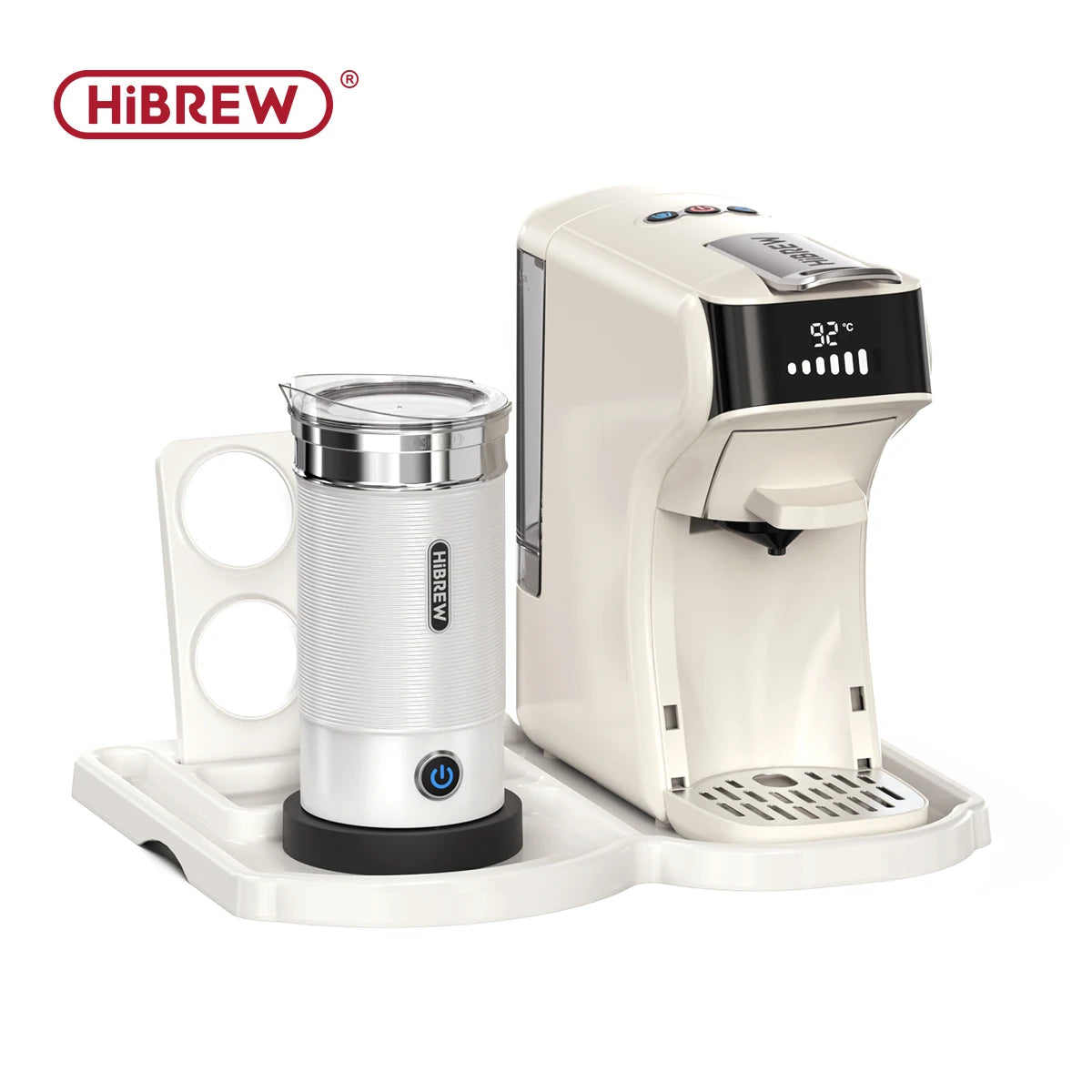 HiBREW 6in1 Capsule Coffee Machine Hot/Cold Multiple Espresso Cafetera Cappuccino Coffee Maker Dolce Gusto Nespresso Powder H1B