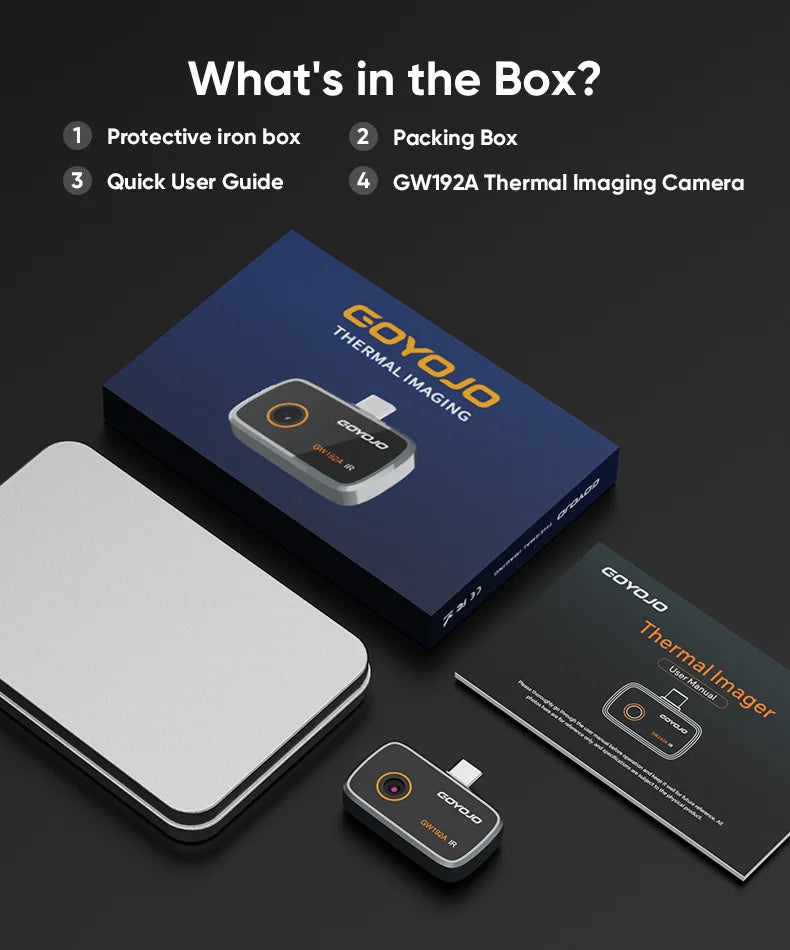 GW192A New Thermal Imaging Camera for Android Phone Infrared Thermal Imager Inspection Repair Thermographic Camera Thermal Scope