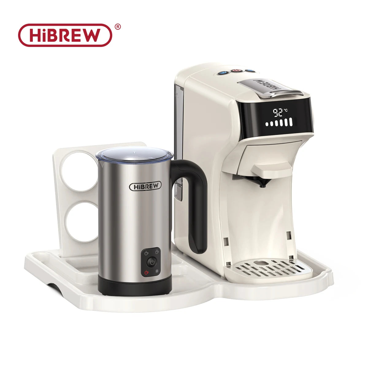 HiBREW 6in1 Capsule Coffee Machine Hot/Cold Multiple Espresso Cafetera Cappuccino Coffee Maker Dolce Gusto Nespresso Powder H1B