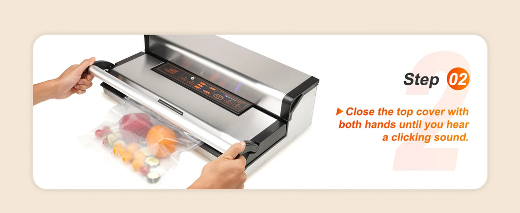 SucceBuy Commercial Vacuum Sealer Machine Multifunction Automatic Food Packaging with Bag Roll Storage Cutter for Home Kitchen