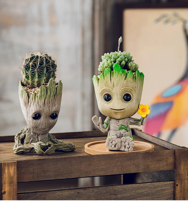 Home Decoration Crafts Miniature Model Office Desktop Display Cartoon Groot Figurines Handicrafts Decor Tree Man Ornament 5CM