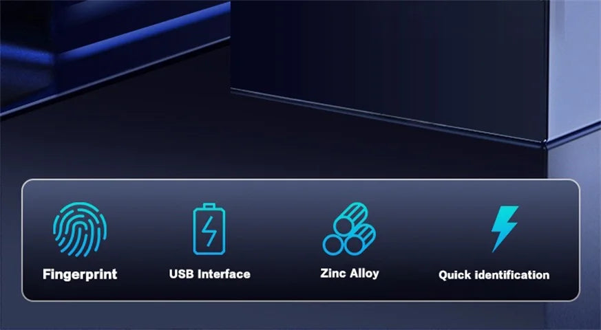 CDOK P2 fingerprint padlock, built-in rechargeable battery, outdoor waterproof, easy to use