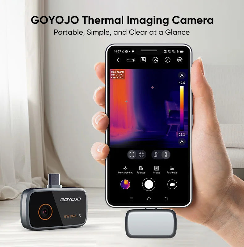GW192A New Thermal Imaging Camera for Android Phone Infrared Thermal Imager Inspection Repair Thermographic Camera Thermal Scope