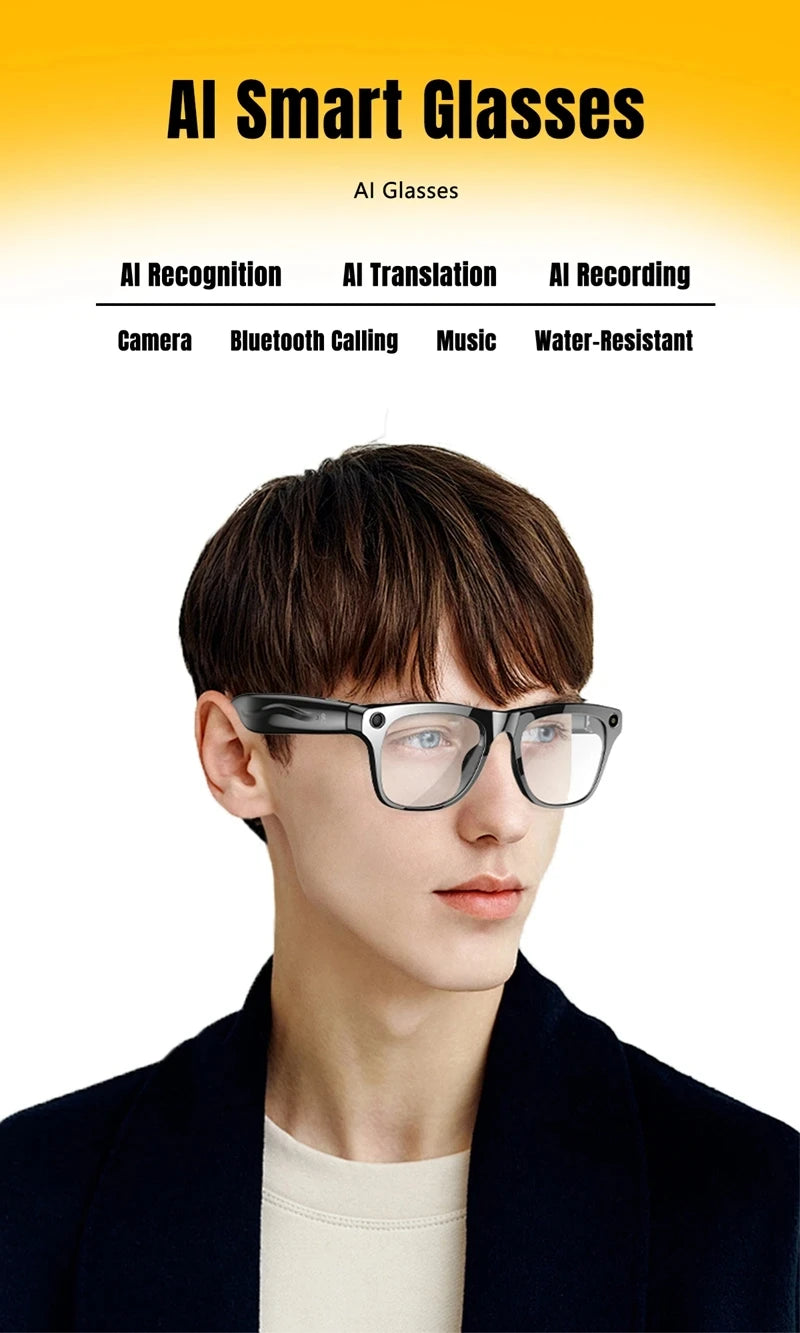 OPPO 6K AI Smart Glasses 800W Pixel Photochromic Multifunction Bluetooth HD Call Voice Assistant Stereo Music Player Translate