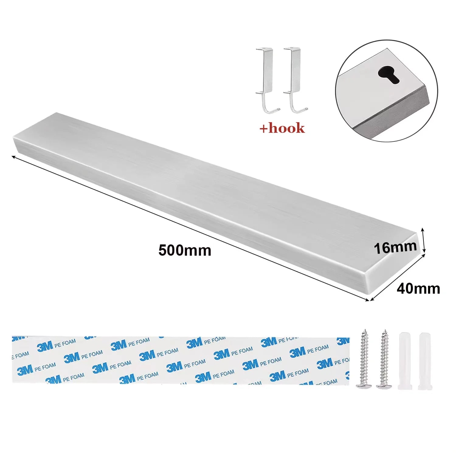 40CM 50CM Stainless Steel Knife Stand Magnetic Knife Holder Wall Block Storage Rack for Knives Kitchen Accessories Organizer