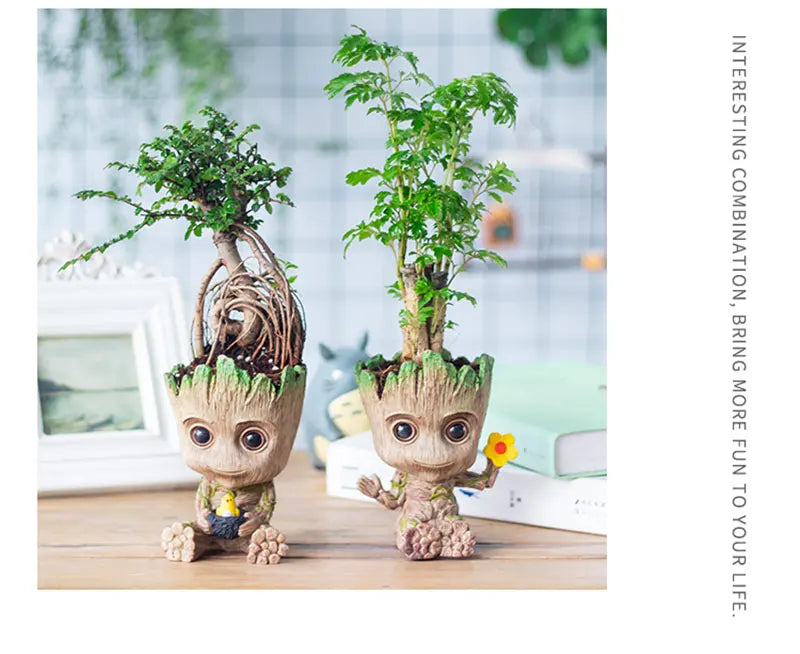 Home Decoration Crafts Miniature Model Office Desktop Display Cartoon Groot Figurines Handicrafts Decor Tree Man Ornament 5CM