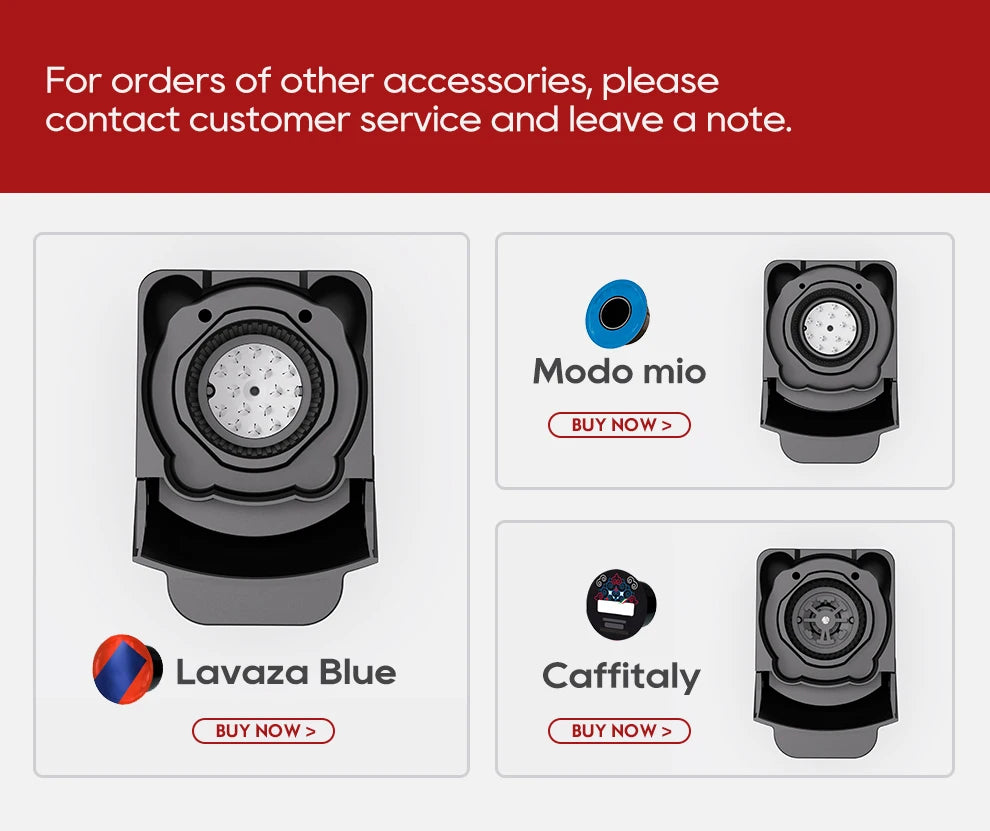 HiBREW 6in1 Capsule Coffee Machine Hot/Cold Multiple Espresso Cafetera Cappuccino Coffee Maker Dolce Gusto Nespresso Powder H1B