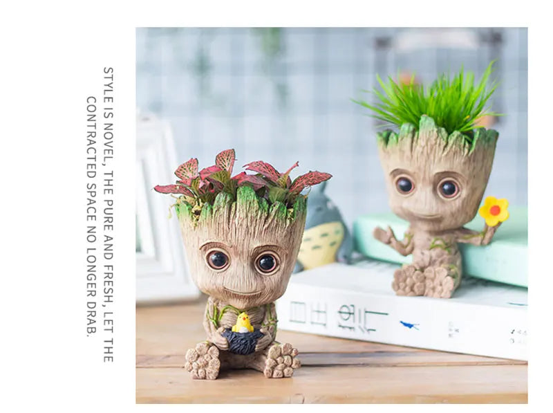 Home Decoration Crafts Miniature Model Office Desktop Display Cartoon Groot Figurines Handicrafts Decor Tree Man Ornament 5CM