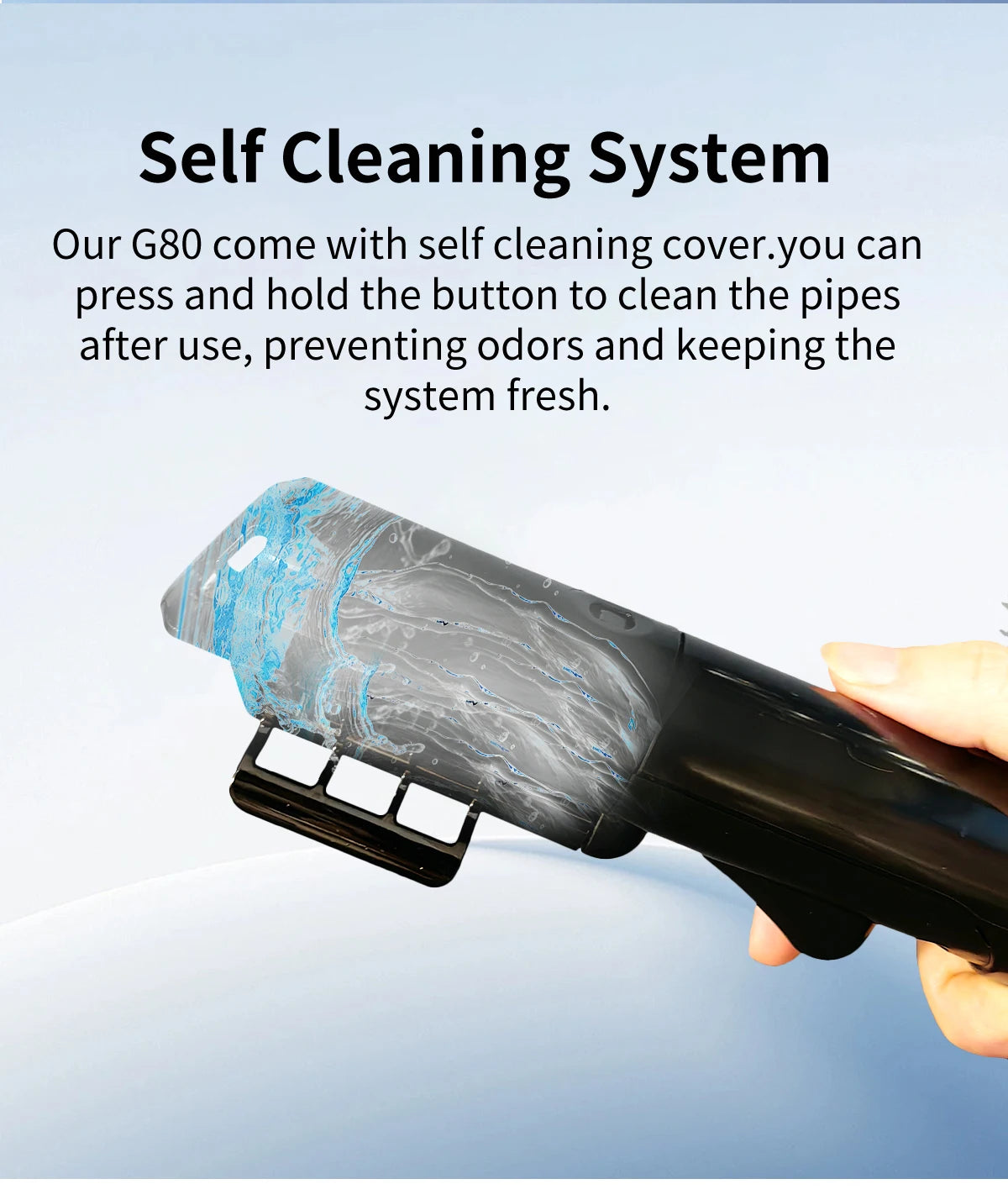 Handheld Carpet Cleaner ABIR G80,150000PA Wet Dry Vacuum Cleaner for Home Sofa Window Car Pet Upholstery Spot Farbric Cleaner