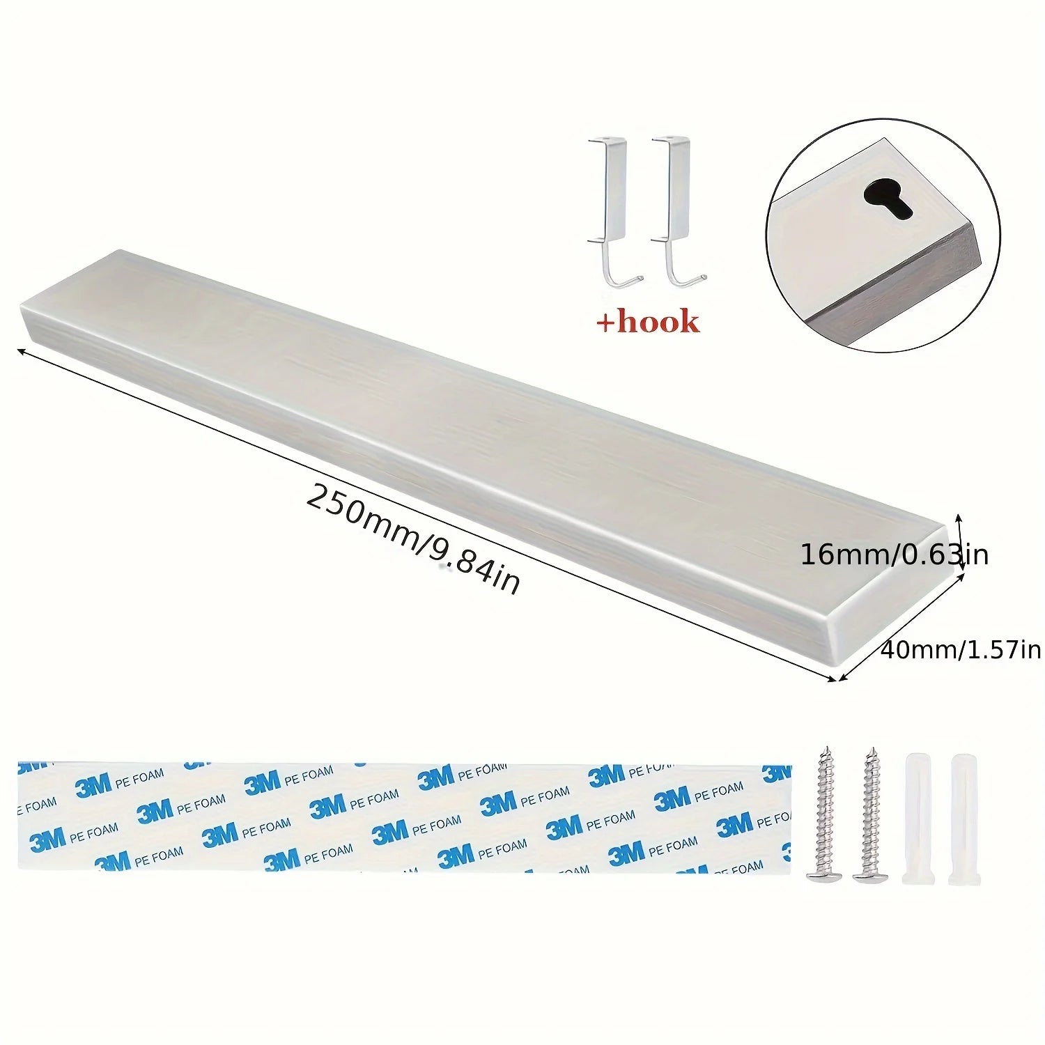 40CM 50CM Stainless Steel Knife Stand Magnetic Knife Holder Wall Block Storage Rack for Knives Kitchen Accessories Organizer