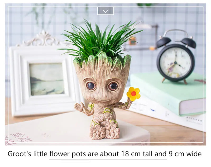 Home Decoration Crafts Miniature Model Office Desktop Display Cartoon Groot Figurines Handicrafts Decor Tree Man Ornament 5CM