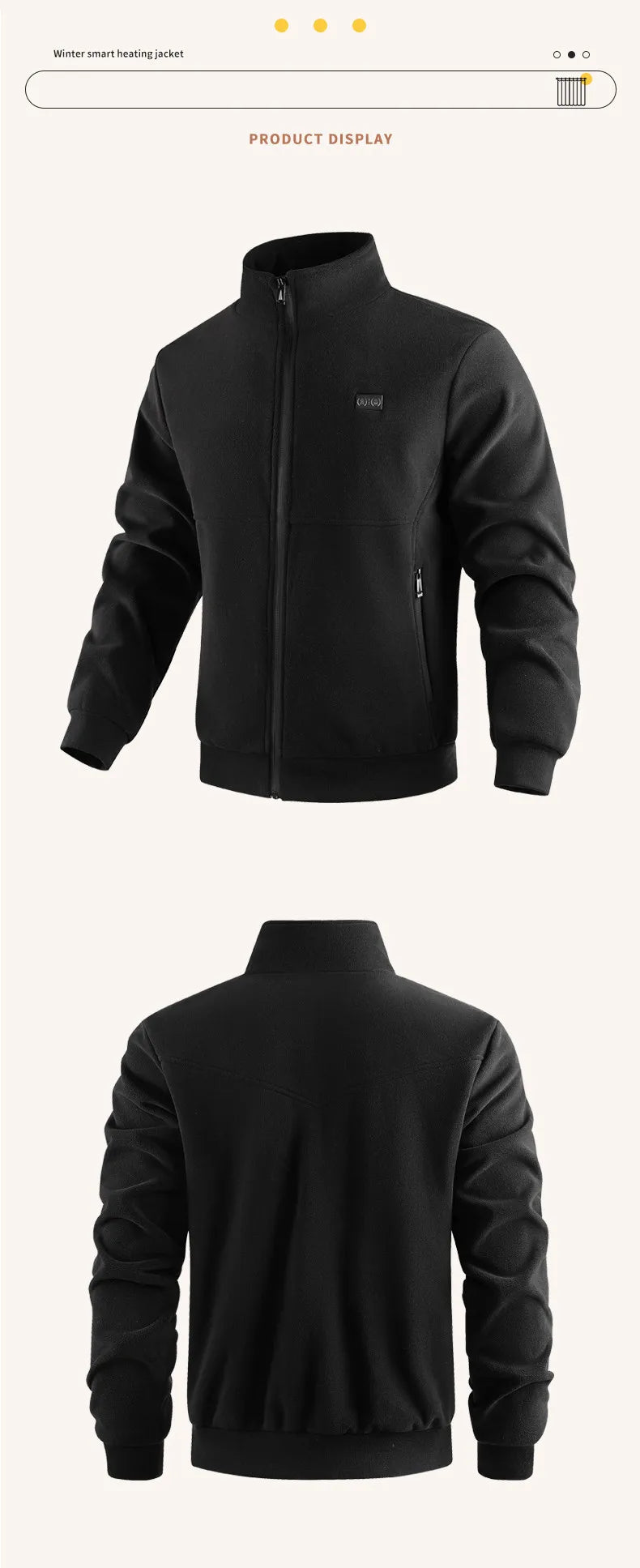 New Winter Fashion Versatile Polar Fleece Thick Heating Warm Jacket For Both Men Women 8-Zone Intelligent Heating Electric Coat
