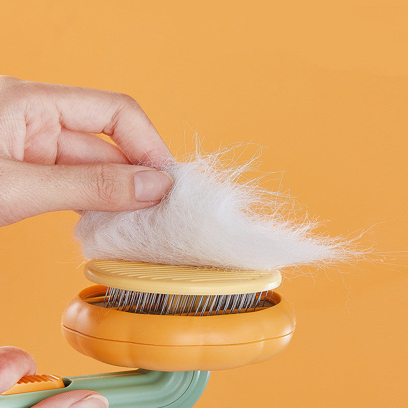 Self-Cleaning Cat Brush – Handheld Steel Wire Comb for Easy Hair Removal