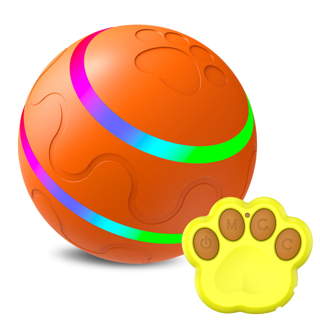 Pet Intelligent Toy Ball – USB Rechargeable, 360° Self-Rotating Design