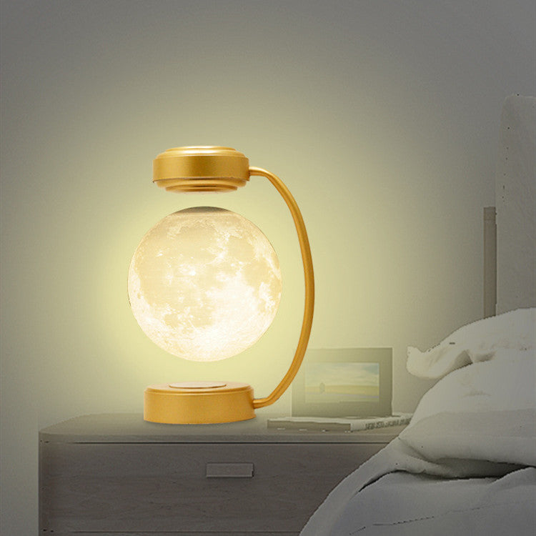 3D Magnetic Levitating Moon Lamp – Floating LED Night Light for Home & Office