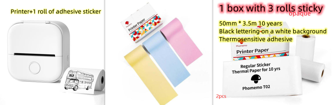 Portable Mini Thermal Bluetooth-compatible Mini Label Printer