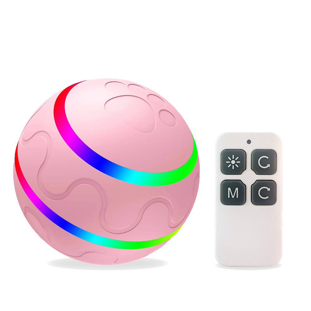 Pet Intelligent Toy Ball – USB Rechargeable, 360° Self-Rotating Design