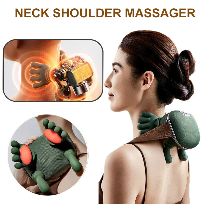Electric Neck and Shoulder Massager – Wireless Kneading Massage Shawl for Back, Neck, and Muscle Pain Relief