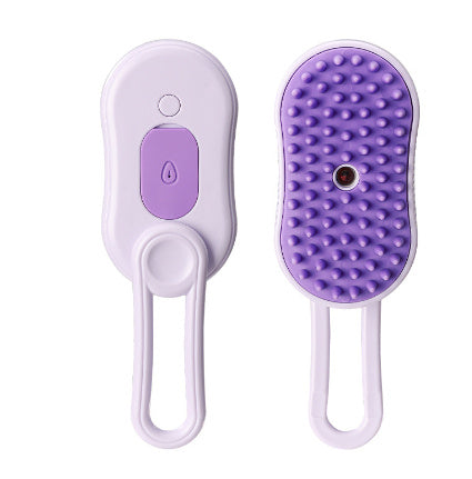 Electric Steam Pet Brush – 3-in-1 Cat & Dog Grooming Comb with Spray, Massage & Hair Removal