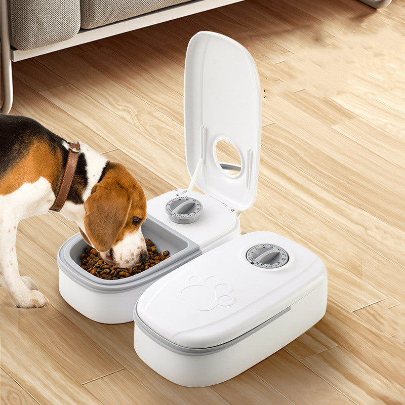 Automatic Pet Feeder – Smart Food Dispenser with Timer and Stainless Steel Bowl for Cats & Dogs