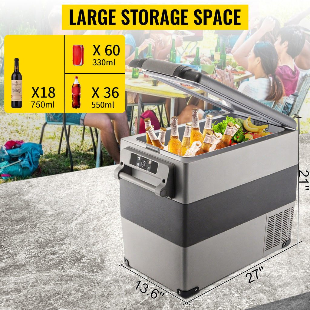 SucceBuy 20L 22L 35L 45L 55L Car Refrigerator Mini Fridge Freezer Portable Compressor Cooler 12/24V Ice Box for Camping